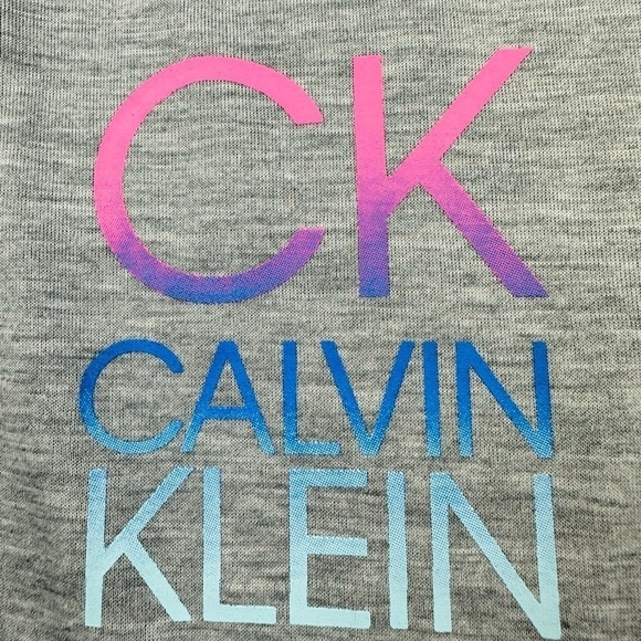 Calvin Klein Short Sleeve T-Shirt Gray Size M - Picture 3 of 5